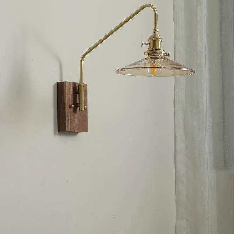 DecorBites™ Glass Copper LED Wall Sconce Modern Stair Light Fixtures