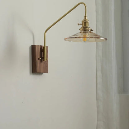 DecorBites™ Glass Copper LED Wall Sconce Modern Stair Light Fixtures