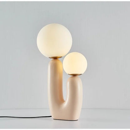 DecorBites™ Glass Table Lamp: Postmodern Resin Bedside Light for Living Room Bedroom Decor