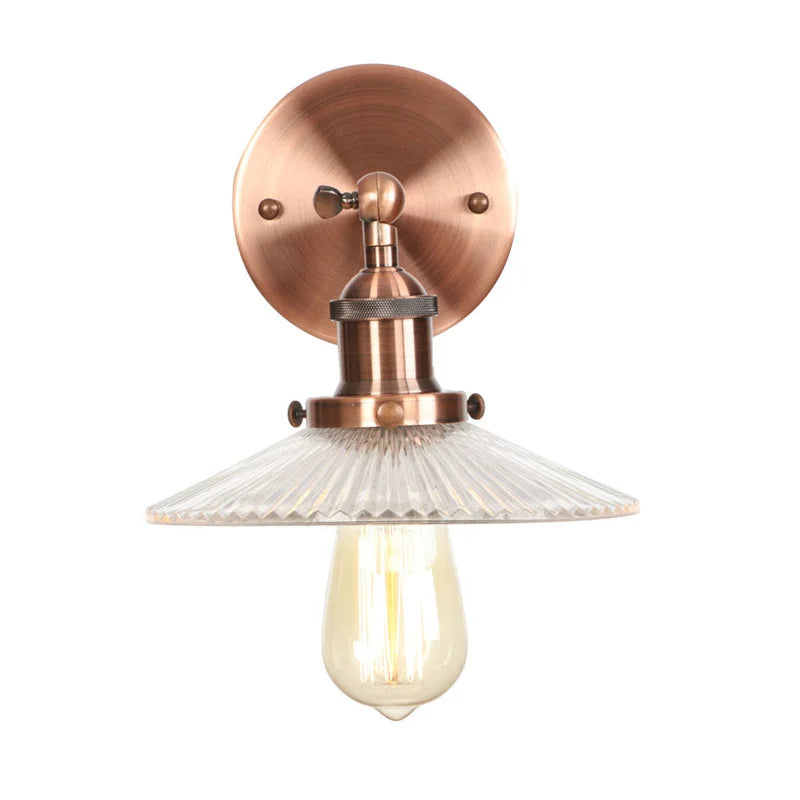 DecorBites™ Industrial Loft LED Wall Lights for Bedroom, Plug In Stairs Lamp