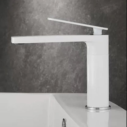 DecorBites™ Gun Gray Waterfall Basin Faucet - Brass Hot Cold Sink Faucet