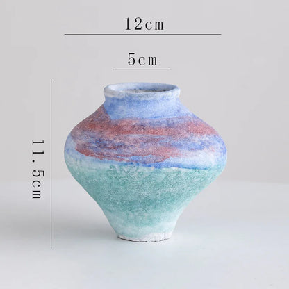 DecorBites™ Gradient Ceramic Vase - Tabletop Floral Decoration