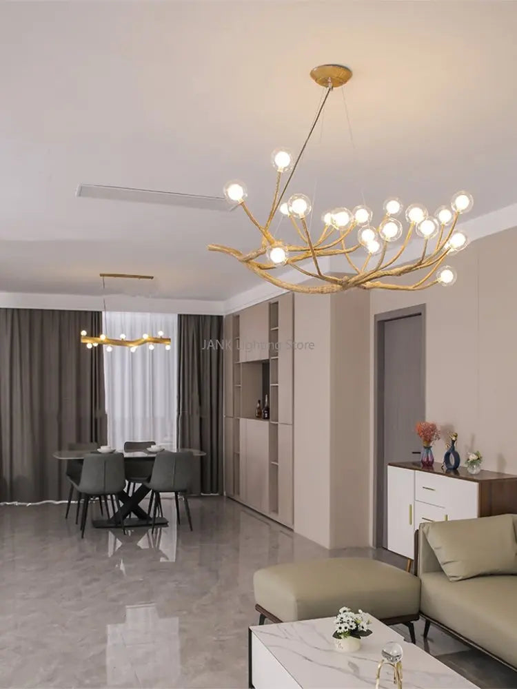 DecorBites™ Glass Bubble Resin Pendant Light Chandelier LED Lamps for Home Decoration