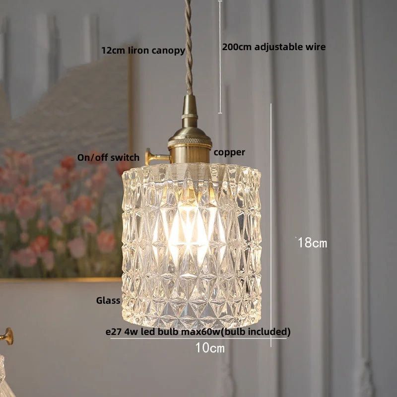 Lámpara colgante LED con globo de cristal DecorBites™ - Lámpara colgante nórdica moderna ajustable