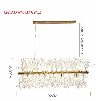 DecorBites™ Dandelion Chandelier LED Pendant Lamp for Dining Room, Bedroom, Shops