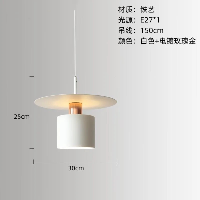 Nordic Vintage White Single Pendant Light