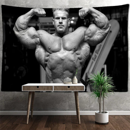 Decobites Muscle Men & Women Tapestry Wall Hanging: Psychedelic Witchcraft Art Decor