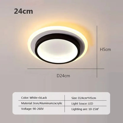 DecorBites™ LED Ceiling Light: Modern Surface Mount for Bedroom, Living Room, Hallway