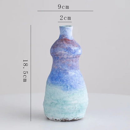 DecorBites™ Gradient Ceramic Vase - Tabletop Floral Decoration