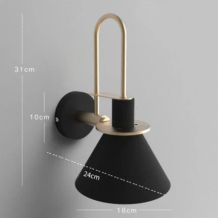 DecorBites™ LED Horn Wall Lamp: Modern Nordic Sconces for Bedside, Living Room, Home Decor