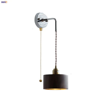 DecorBites™ Japanese Style LED Wall Sconce Pull Chain Stair Light Fixtures