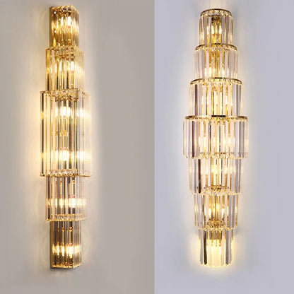 DecorBites™ Crystal Wall Lamp: Elegant Lighting for Luxury Hotel, Club, Villa, Living Room, Office, Banquet