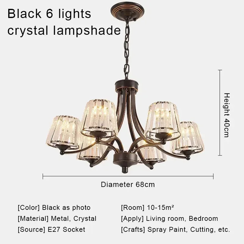 Lámparas de techo tipo araña de cristal DecorBites™ para espacios de vida modernos