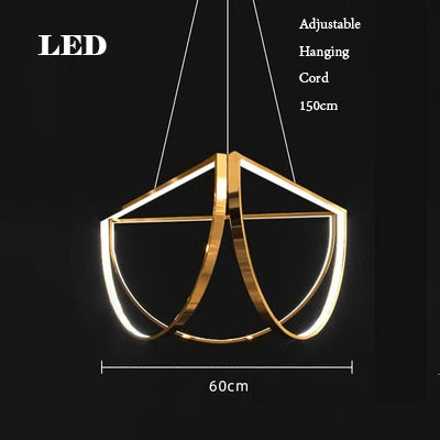 Gold LED Indoor Chandelier