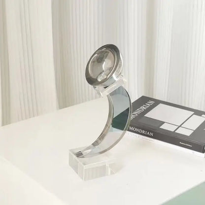 ديكوربايتس™ زينة رفوف الكتب الزجاجية الكريستالية الهندسية