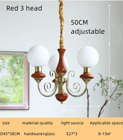 Lámpara de araña LED estilo crema DecorBites™ para dormitorio, sala de estar y comedor