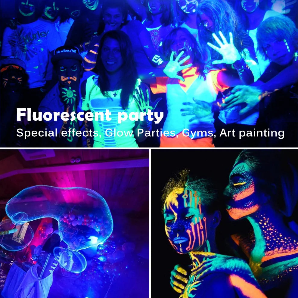 DecorBites™ 100W LED UV Blacklight for Halloween Xmas Dance Parties