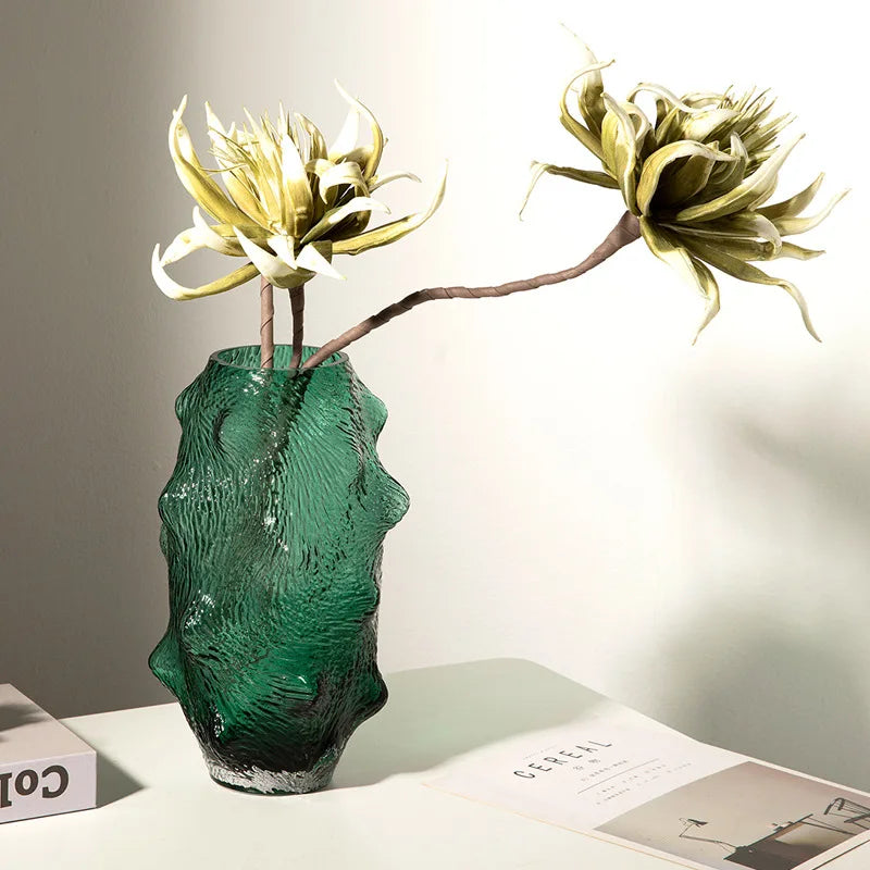 Terrario de cristal DecorBites™ con forma de pepino de mar verde para decoración del hogar