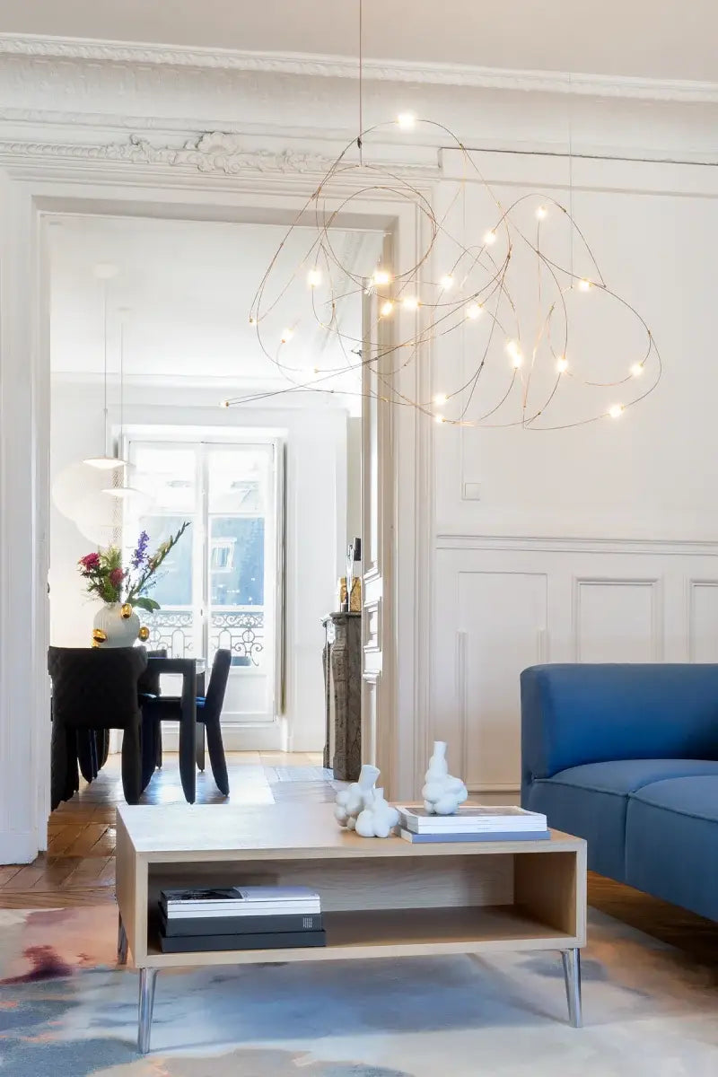 DecorBites™ LED Firefly Chandelier for Hotel and Kitchen