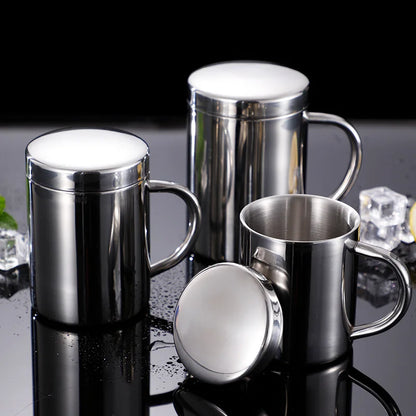 DecorBites™ Double Wall Stainless Steel Coffee Mug for Home & Travel