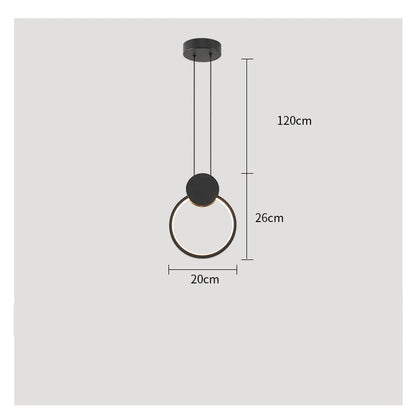 DecorBites™ Gold Aluminum LED Chandelier with K9 Crystal, Luxury Pendant Lights for Home Décor