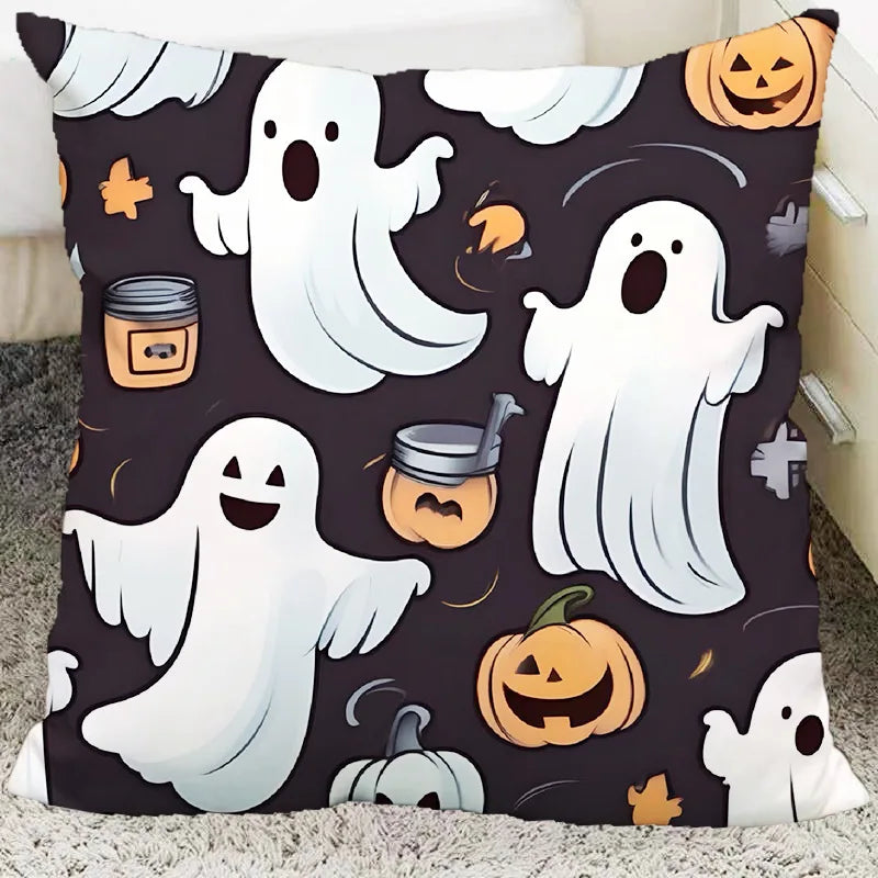 DecorBites™ Halloween Plush Cartoon Pillow for Living Room and Bedroom, Festive Decoration