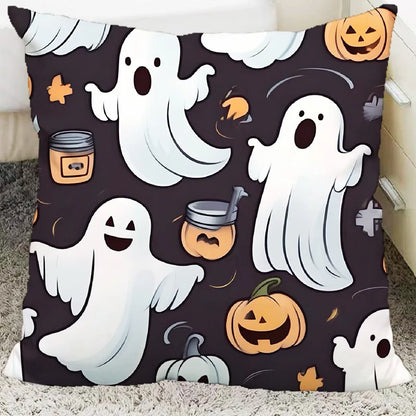 DecorBites™ Halloween Plush Cartoon Pillow for Living Room and Bedroom, Festive Decoration