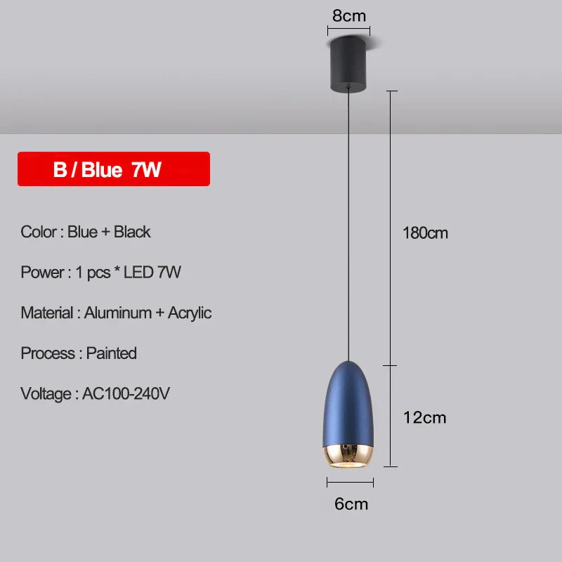 DecorBites™ LED Pendant Lights: Modern Chandeliers for Bedroom, Kitchen, and Bathroom