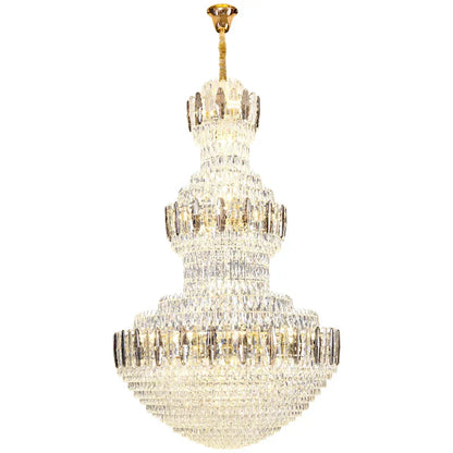 DecorBites™ Crystal Chandelier: Postmodern Light Luxury for Hotel Lobby, Villa, and Duplex Floors