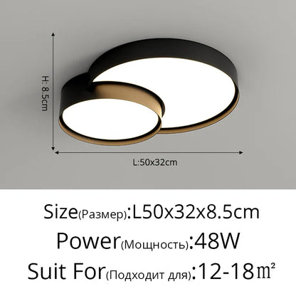 DecorBites™ LED Acrylic Chandelier - Modern Indoor Lighting for Bedroom Kitchen Living Room