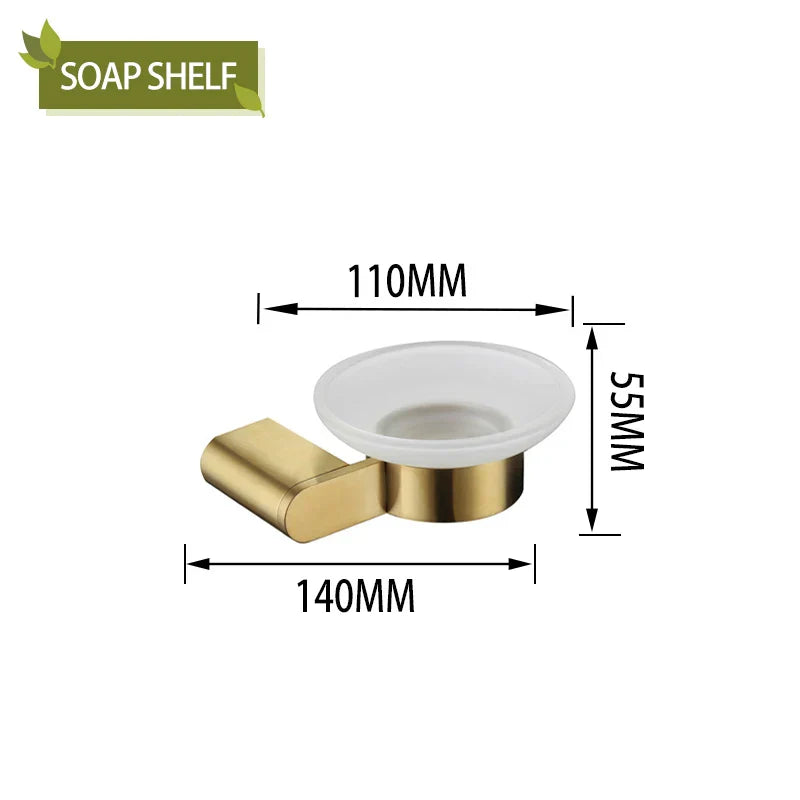 DecorBites™ Bathroom Accessories Set: Towel Strip, Track, Holder, Rack, Hook, Dish, Toilet