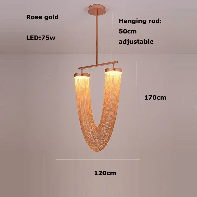 Aluminum Foyer Ceiling Chandelier