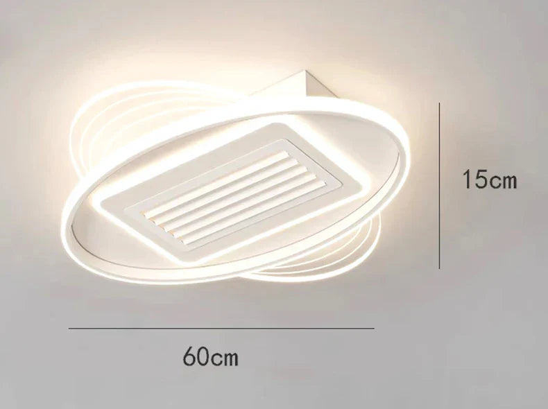 Bladeless LED Ceiling Fan Remote Kids Room