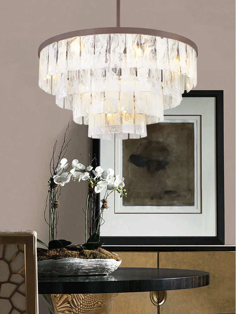 DecorBites™ Cloud Glass LED Pendant Light - Dimmable Designer Home Decoration