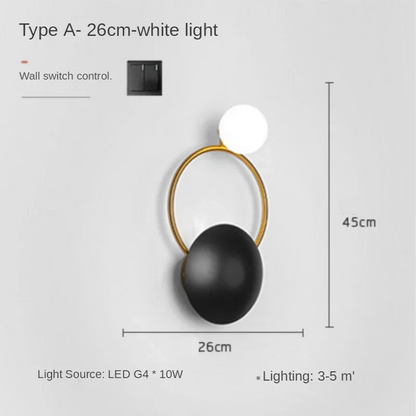 DecorBites™ Elegant LED Wall Sconce - Nordic Bedroom & Living Room Decor Light