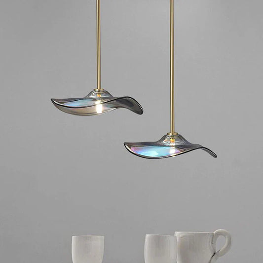 DecorBites™ Glass Plated Pendant Lamp: Modern, Colorful Fixture for Home Decor & Lighting