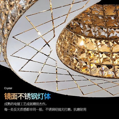 DecorBites™ Crystal Chandelier Light for Luxury Living Room, Post-Modern High-End Italian Design