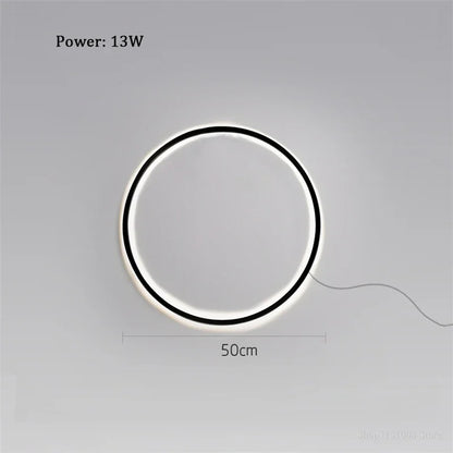 DecorBites™ Designer Ring LED Wall Light: Minimalist Nordic Decor Lamp for Living Room Atmosphere.