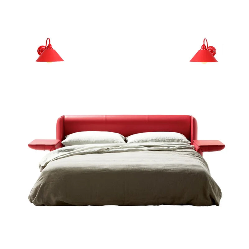 Decorbites™ Luces de Pared LED Rojas Edison - Lámpara de Mesa Industrial Vintage de Hierro