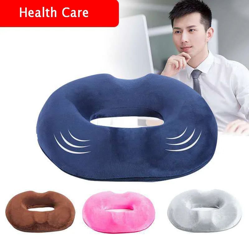 Decobites Hemorrhoid Prostate Health Seat Cushion: Removable Bamboo Charcoal Core Butt Cushion