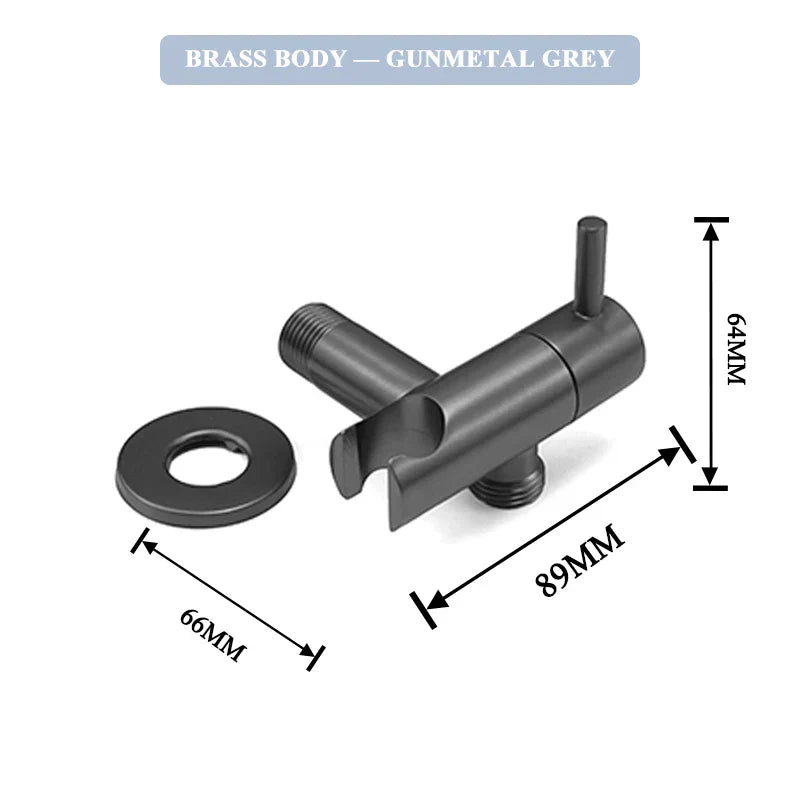 DecorBites™ Gold Bidet Faucet Handheld Sprayer Single Cold Water Tap Hygienic Toilet Shower