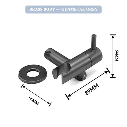 DecorBites™ Gold Bidet Faucet Handheld Sprayer Single Cold Water Tap Hygienic Toilet Shower