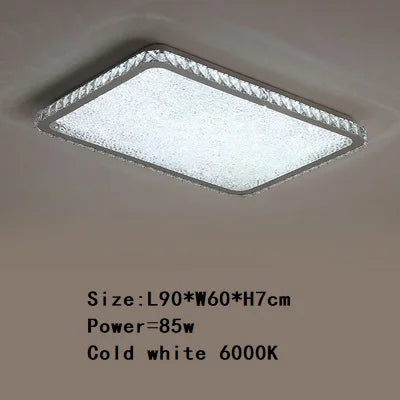 DecorBites™ Crystal Round Ceiling Lamp: Nordic Light Luxury LED Home Lighting for Bedroom and Living Room