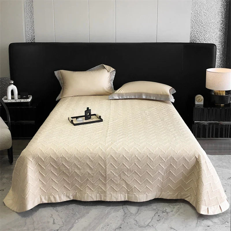 Decobites Luxury Embroidery Bedding Set - Premium Duvet Cover, Bedspread, Pillowcases