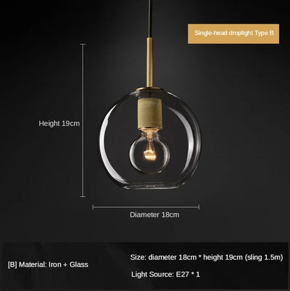 DecorBites™ Gold LED Pendant Light – Luxury Nordic Retro Design