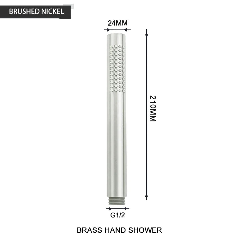 DecorBites™ Brass Handheld Shower Head in Brushed Golden Finish