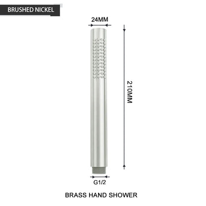 DecorBites™ Brass Handheld Shower Head in Brushed Golden Finish