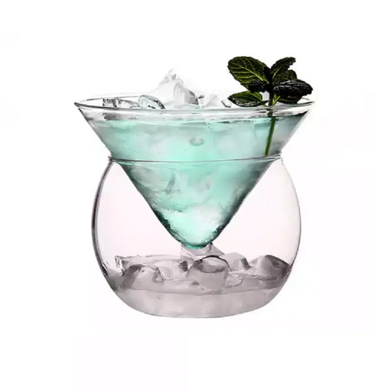 Copa de cóctel DecorBites™ de 150 ml sin tallo con base de bola enfriadora para martini