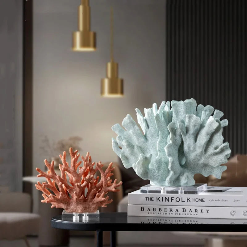زينة محاكاة الشعاب المرجانية من DecorBites™، ديكور محيطي اصطناعي لإكسسوارات المنزل