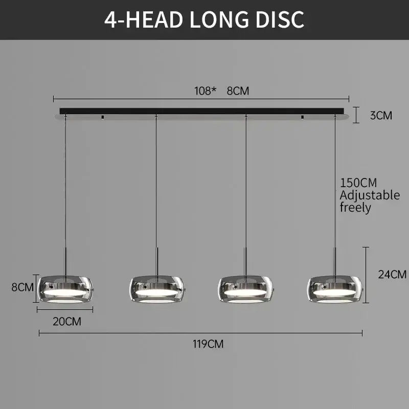 DecorBites™ Modern Glass Dining Table Pendant Light